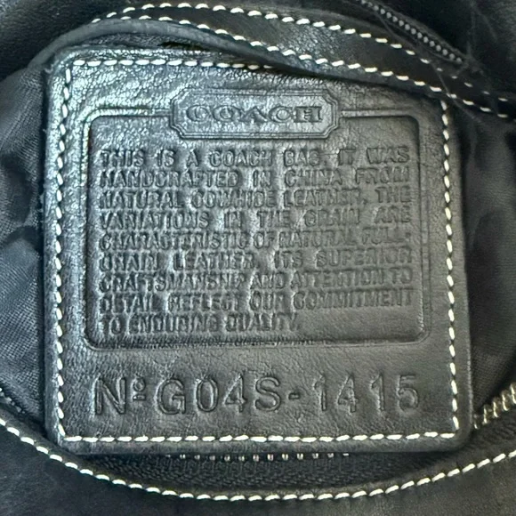 Authentic Coach Vintage Legacy SoHo Black Leather Crossbody Shoulder Bag - Picture 14 of 16